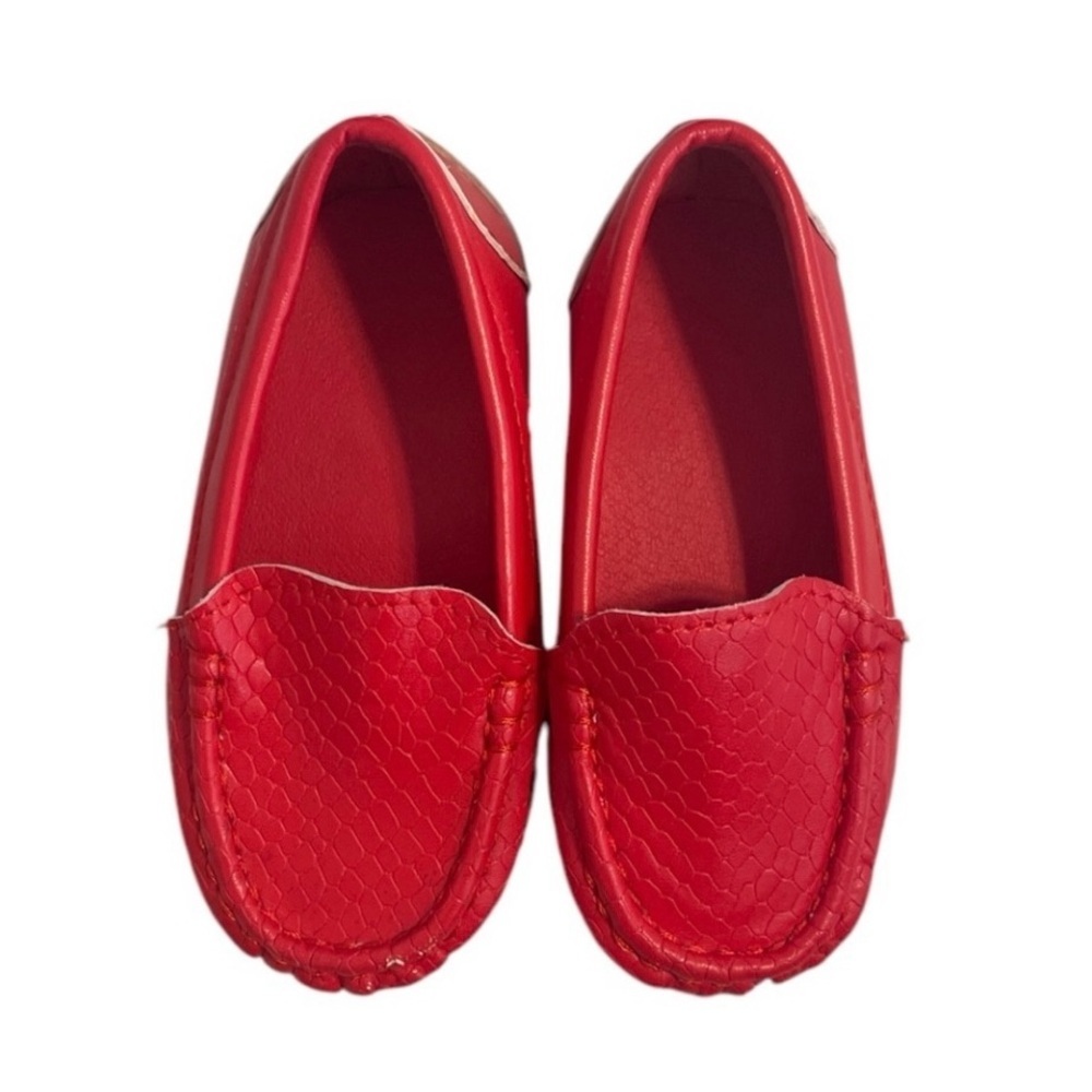 Red Kids Loafers